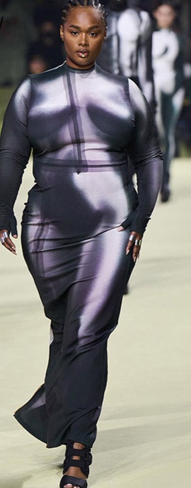 Kylie Jenner Body Print Body Con Awards Dress – DXY STUDIOS