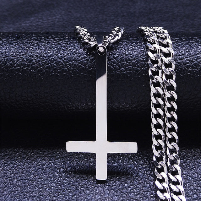 Satanic Rosary Inverted Pentagram Ornate Upside Down Cross 666 Pendant  Witchcraft Black Magic Wiccan Occult Necklace - Silver & Black Color |  Darkness Jewelry - Occult & Mystical Jewelry, Charms, & Talismans